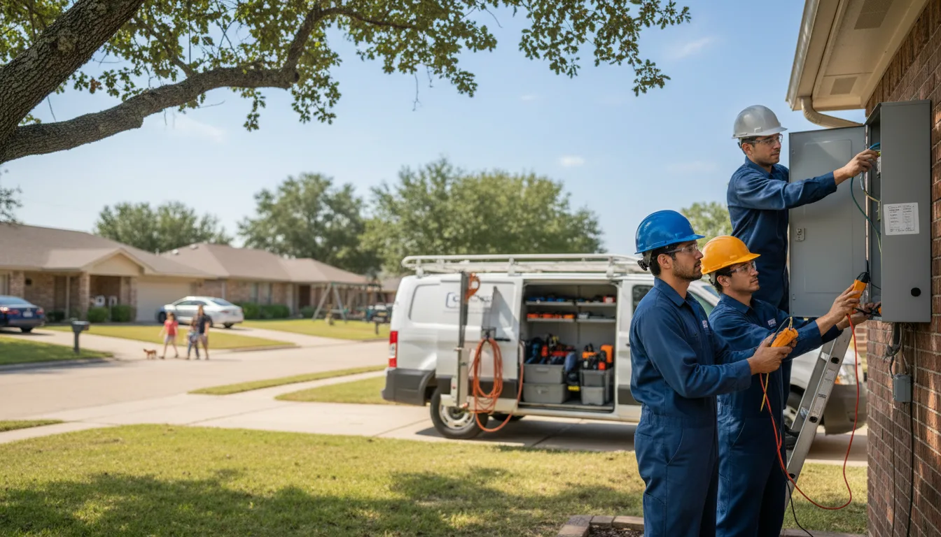 Certified electrician providing emergency electrical services in Deforest, WI